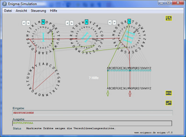 Enigma Simulation im CrypTool