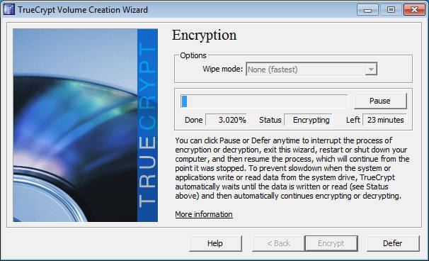 TrueCrypt verschlsselt die Systempartition